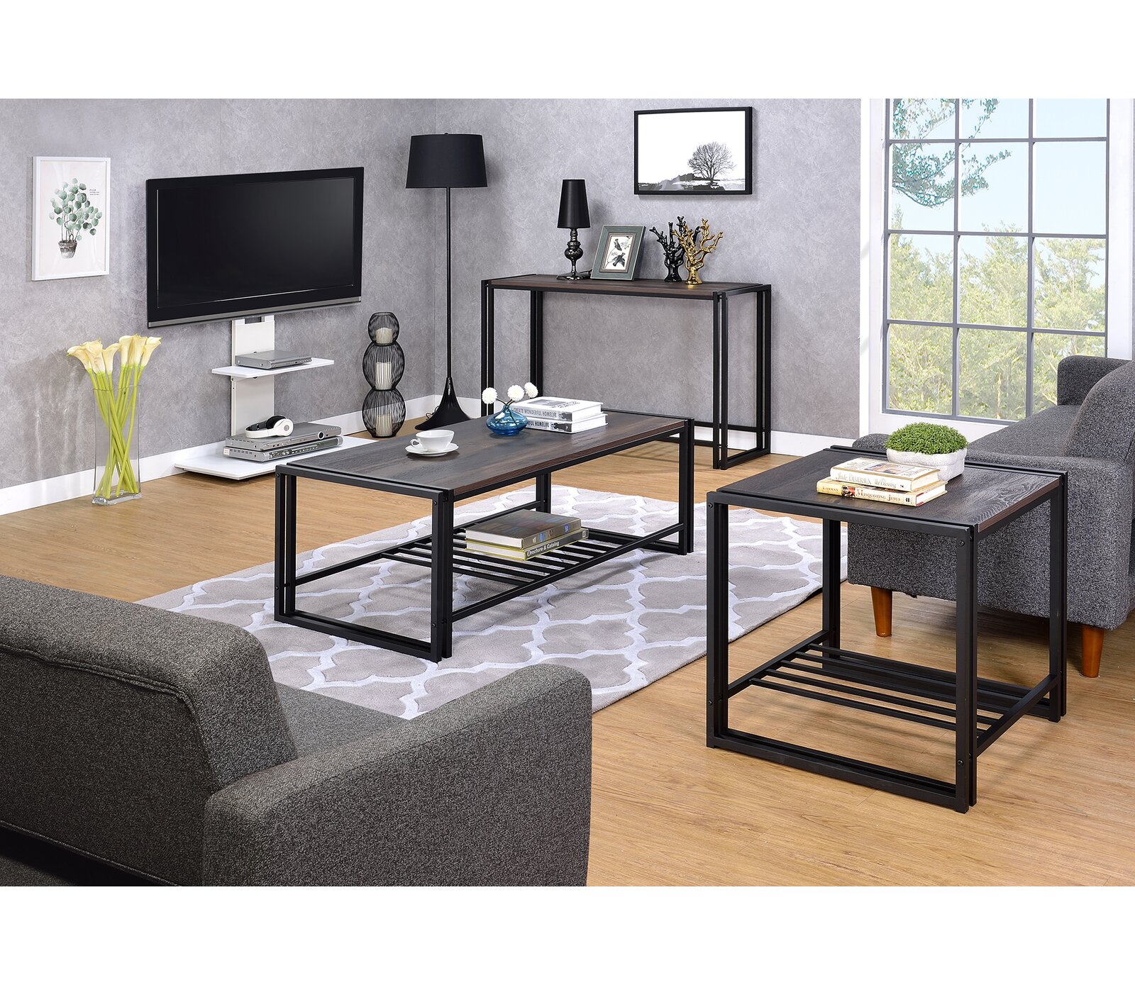 Ivy Bronx Fogg 3 Piece Coffee Table Set & Reviews